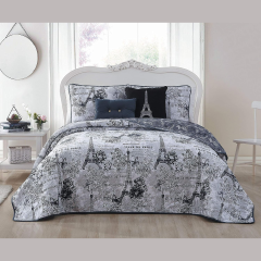 black and white bedding