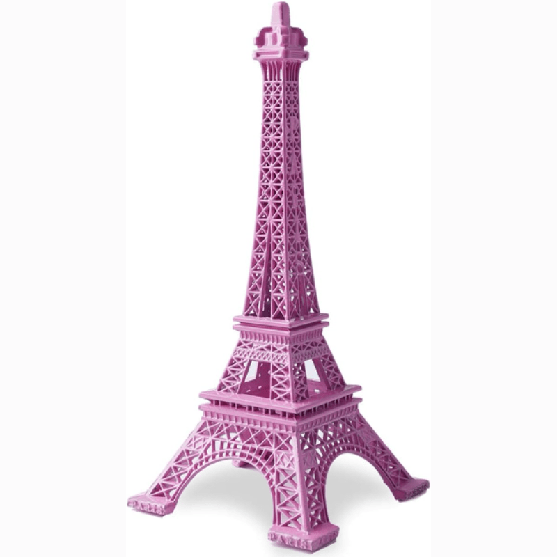 pink eiffel tower figurine